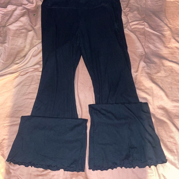 No Boundaries Pants - No Boundaries Black Ribbed Pants